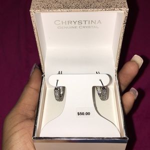 Chrystina genuine crystal earring
